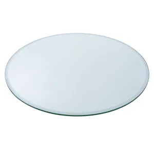 13" Round Clear Glass Table Tops