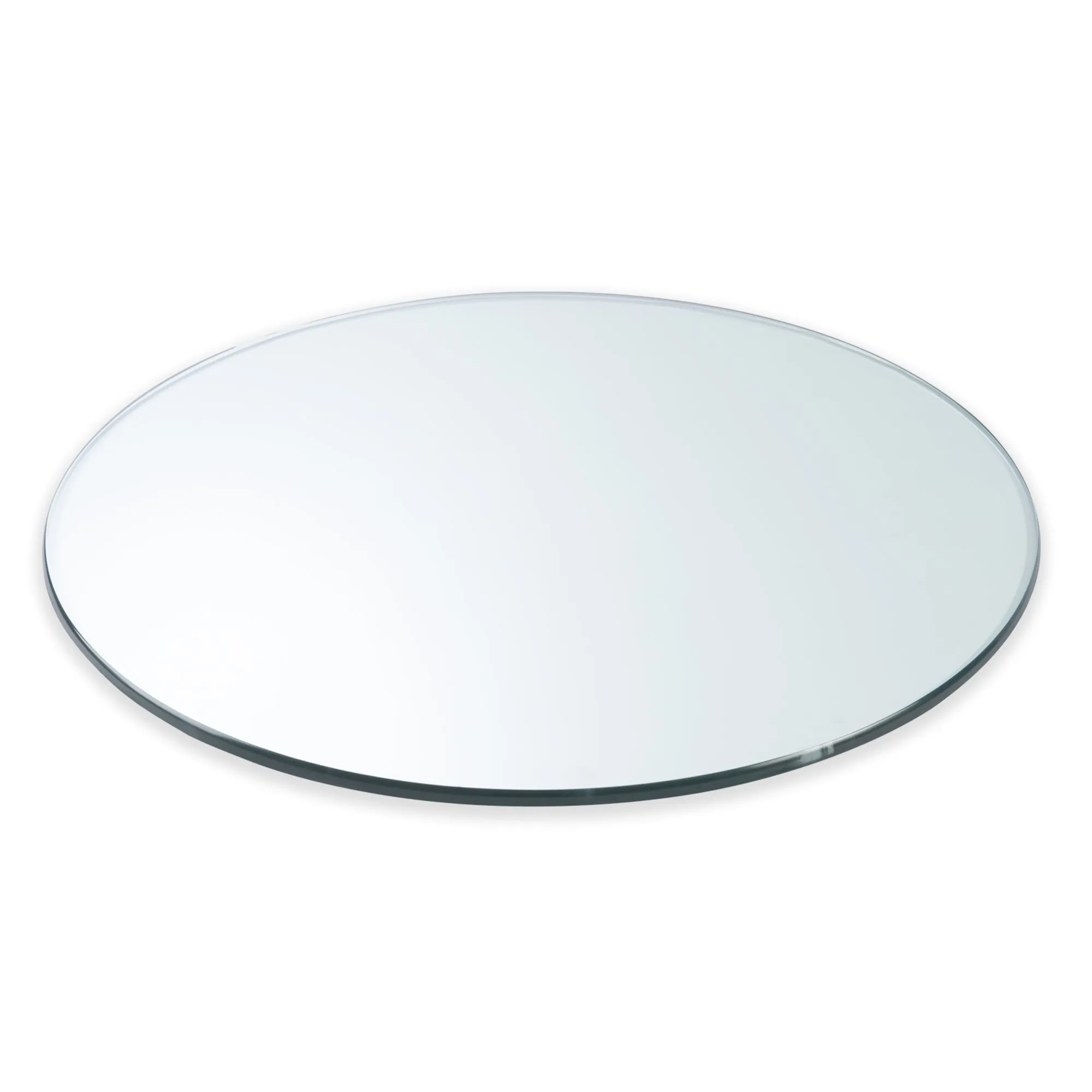 15" Round Clear Glass Table Tops