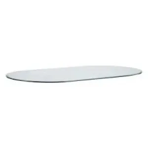 36" X 60" Racetrack Oval Glass Top