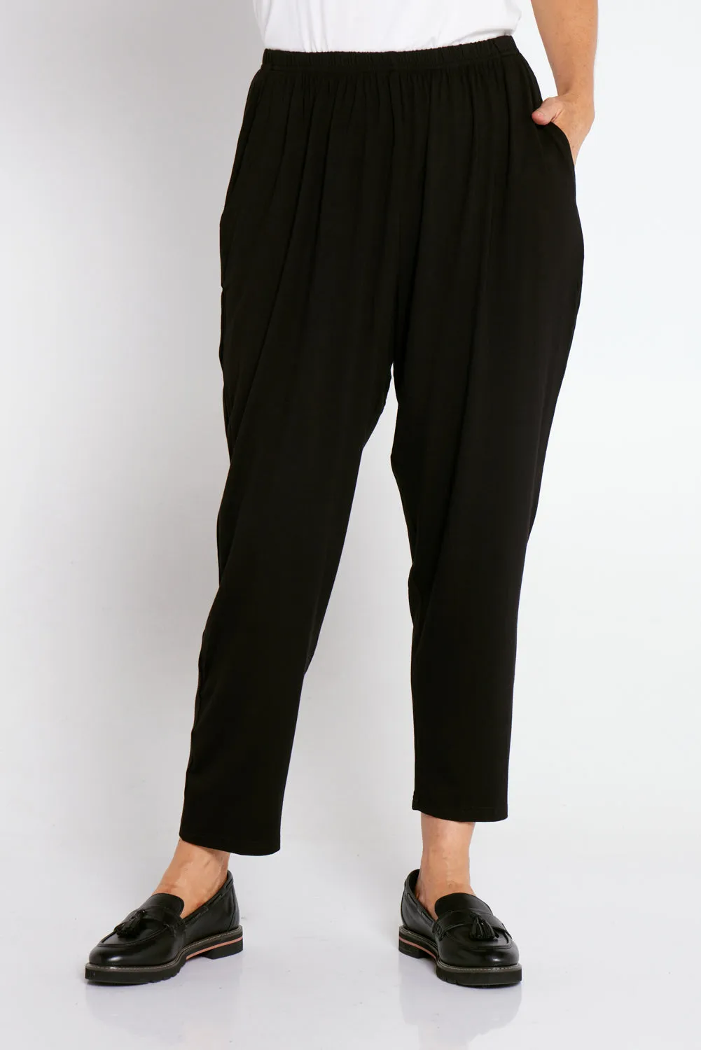 Amalie Bamboo Pants - Black