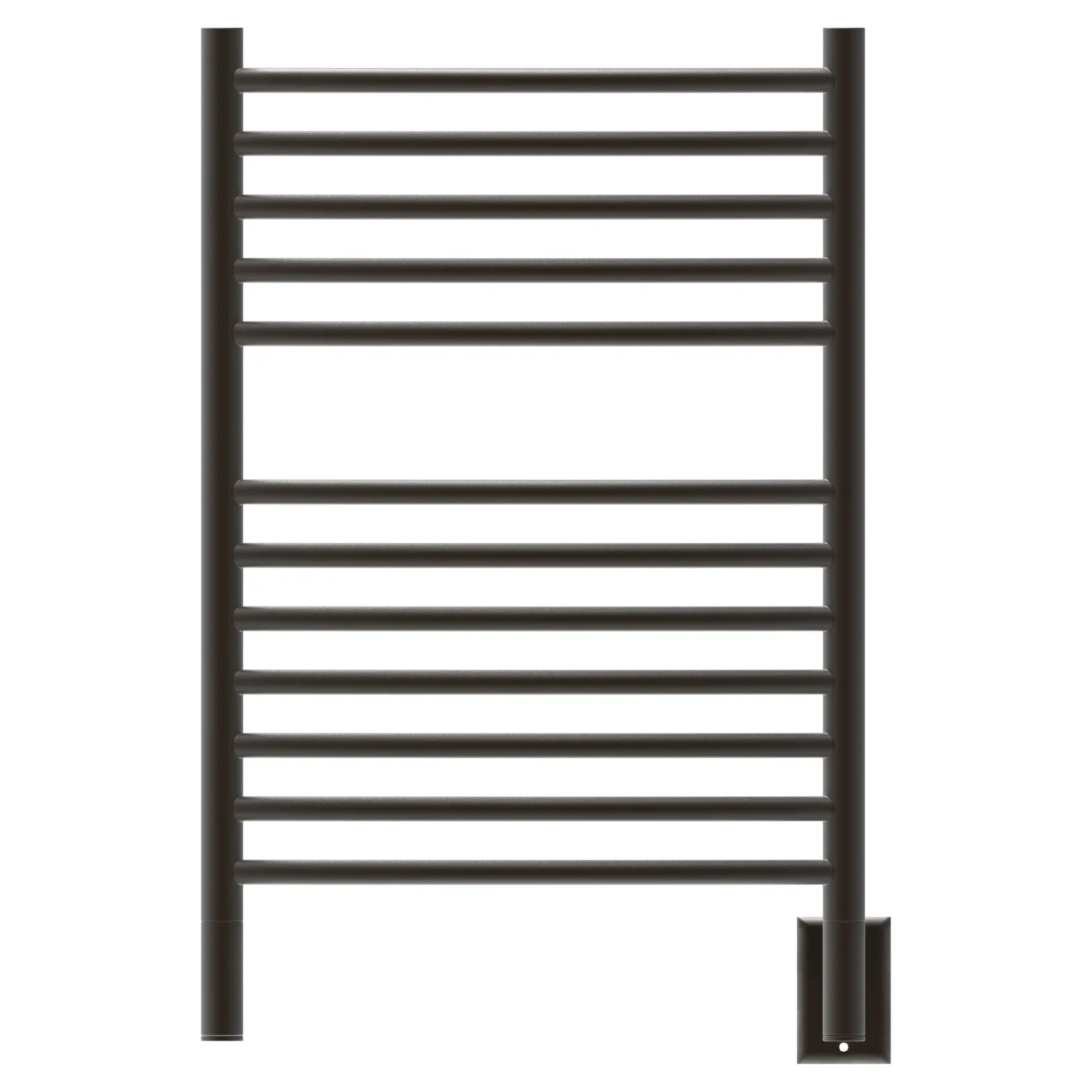 Amba ECO Jeeves Model E Curved 12 Bar Hardwired Towel Warmer in Oil Rubbed Bronze