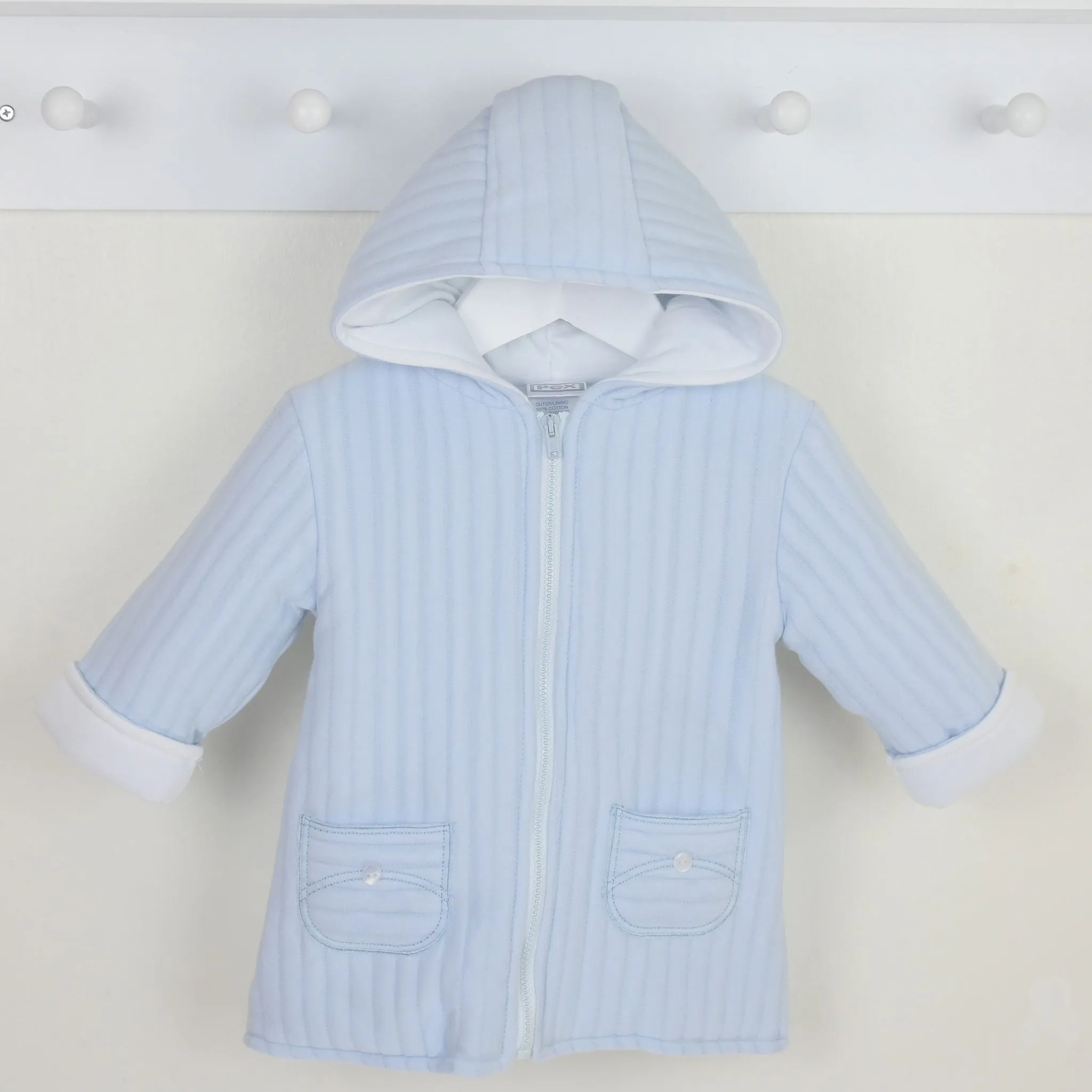 Baby Boys Blue Winter Coat - Pex