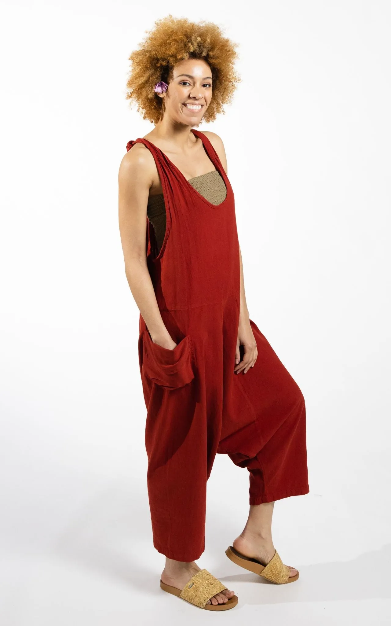 Bahini Overalls - Red