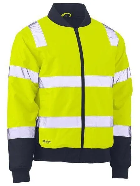 Bisley Taped Two Tone Hi Vis Bomber Jacket BJ6730T