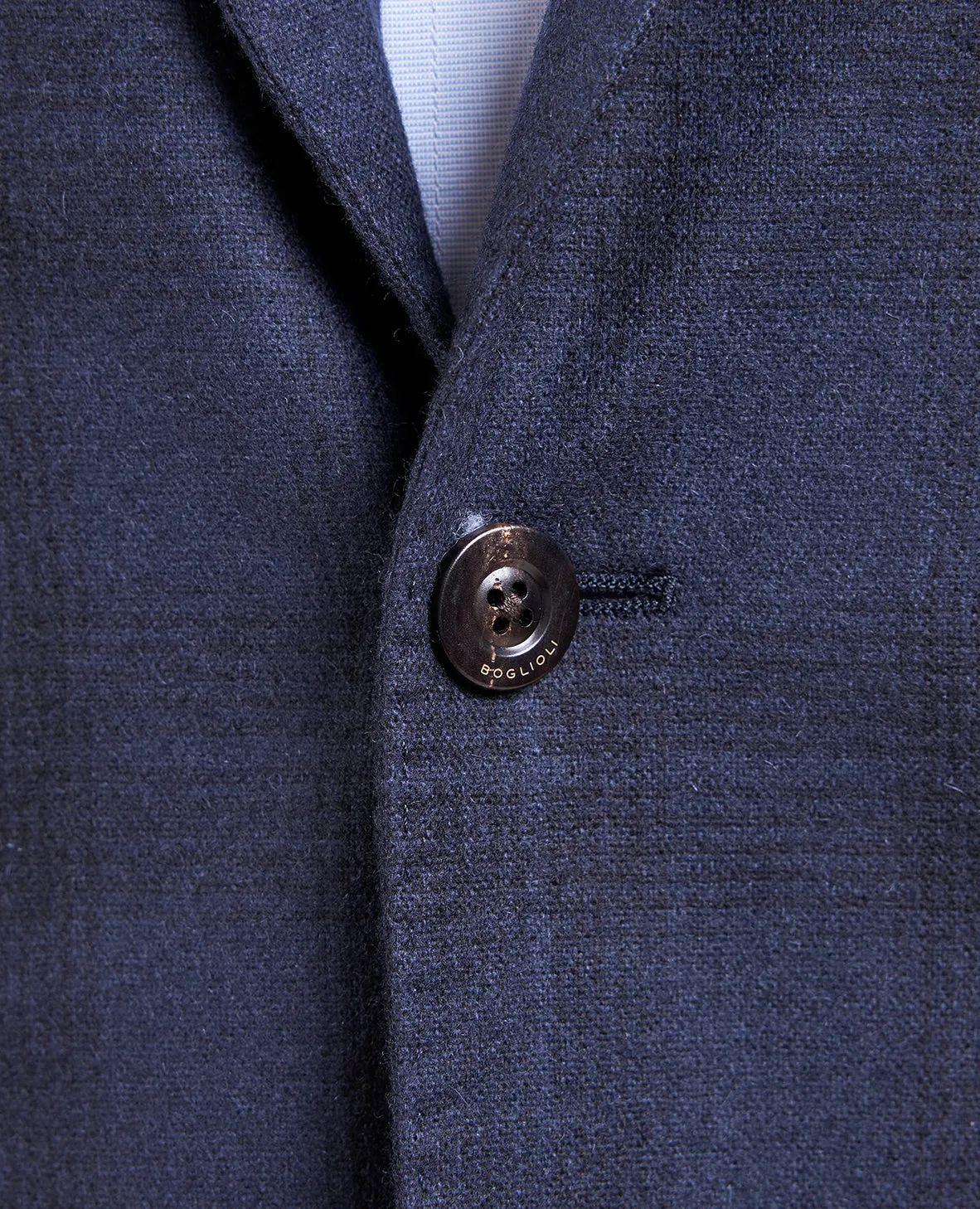 BOGLIOLI X RYE 51 - Tonal Suiting Check Soft Jacket - Deep Blue