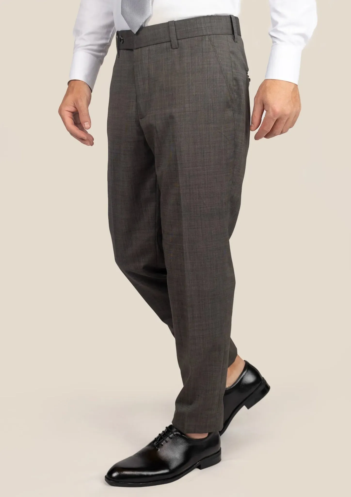 Carbon Grey Pindot Pants