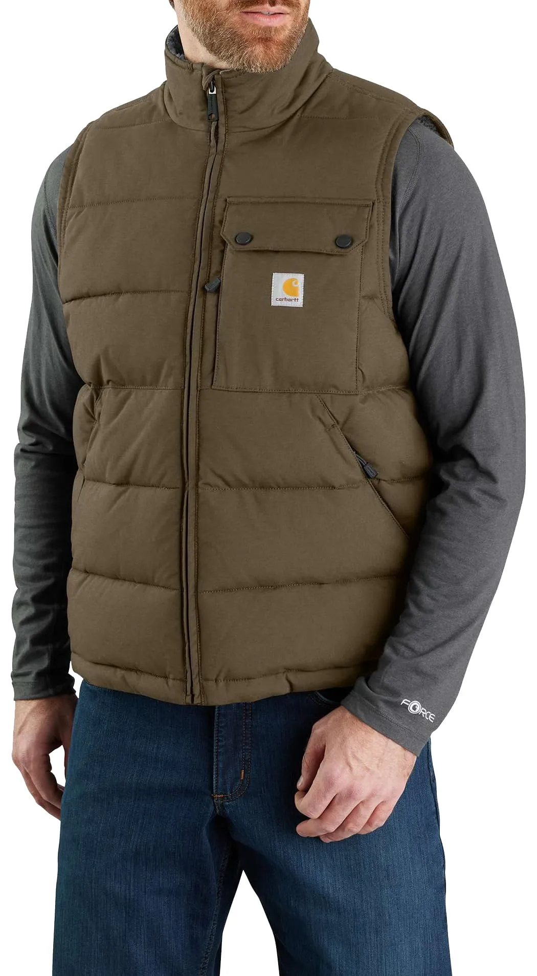 Carhartt 105475 Men's Montana Loose Fit Insulated Vest, Tarmac