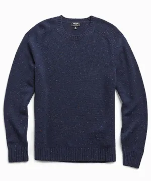 Cashmere Donegal Crew in Navy