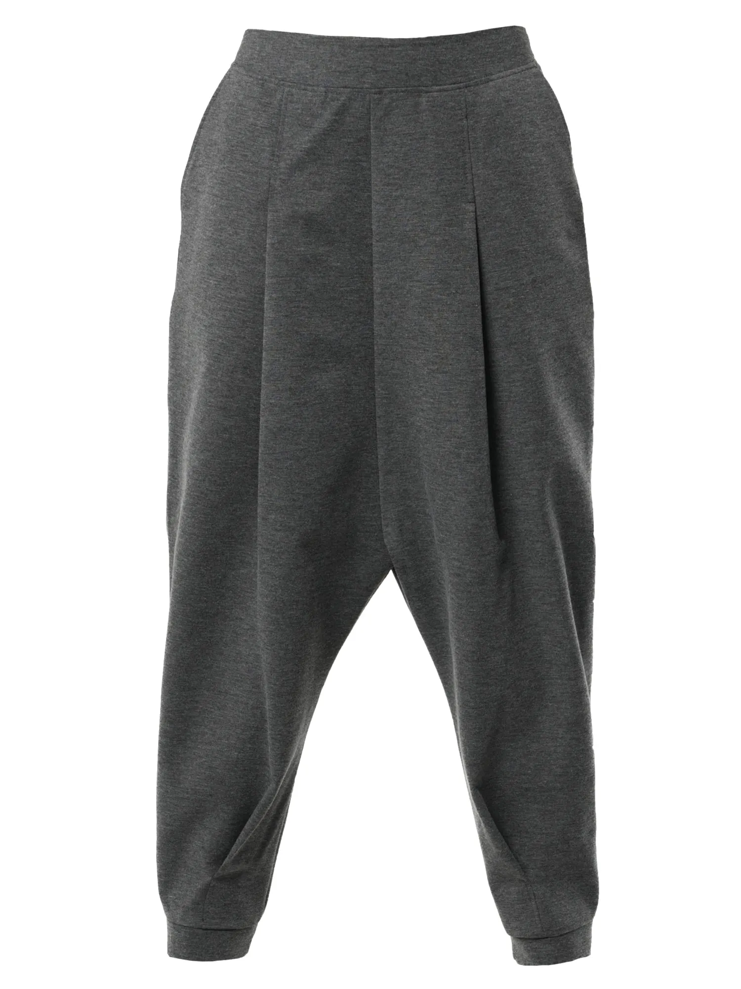 Casual Drop-Crotch Gray Pants