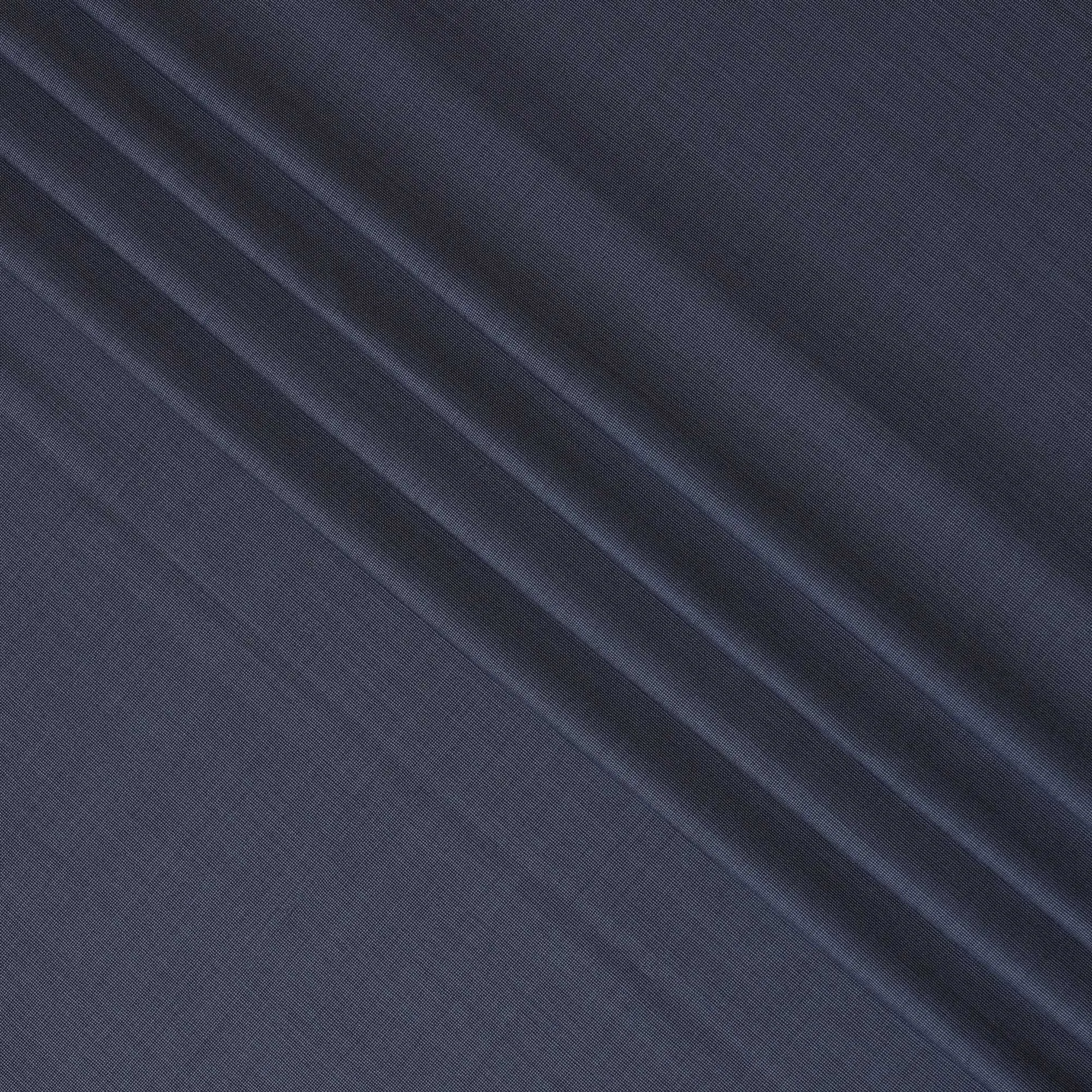 Elegant Italian Premium Wool Suiting Fabric - Navy Blue, 150 cm Width, 3.5 Mtrs Piece, Fine Textured Weave-D17770