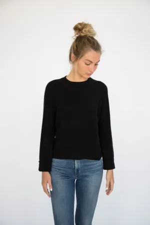 ELEIS COLLECTIVE- The Raglan Crew - Black