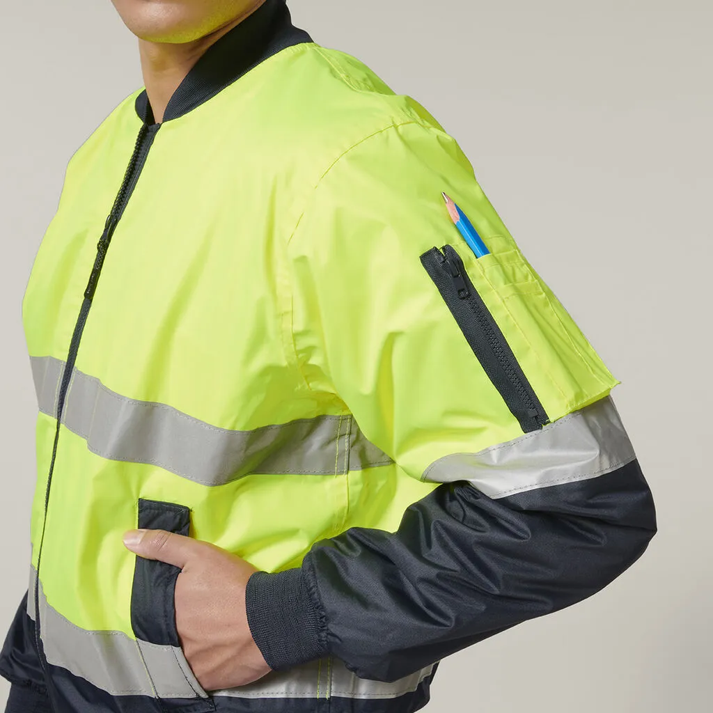 Hard Yakka Core Hi-Vis 2 Tone Taped Waterproof Bomber Jacket (Y06675)