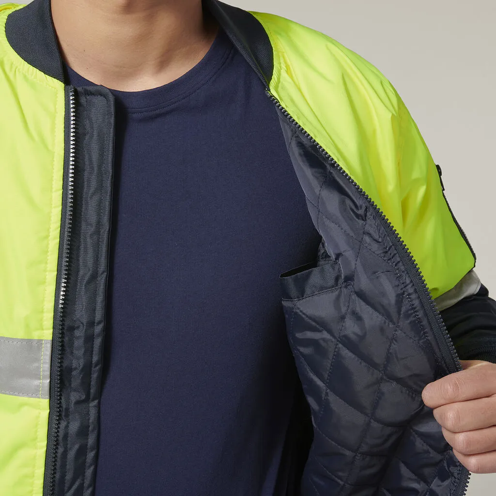 Hard Yakka Core Hi-Vis 2 Tone Taped Waterproof Bomber Jacket (Y06675)