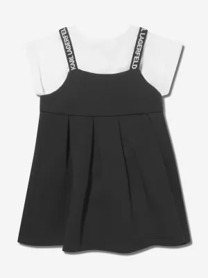 Karl Lagerfeld Baby Girls Dress And T-Shirt Set in Black