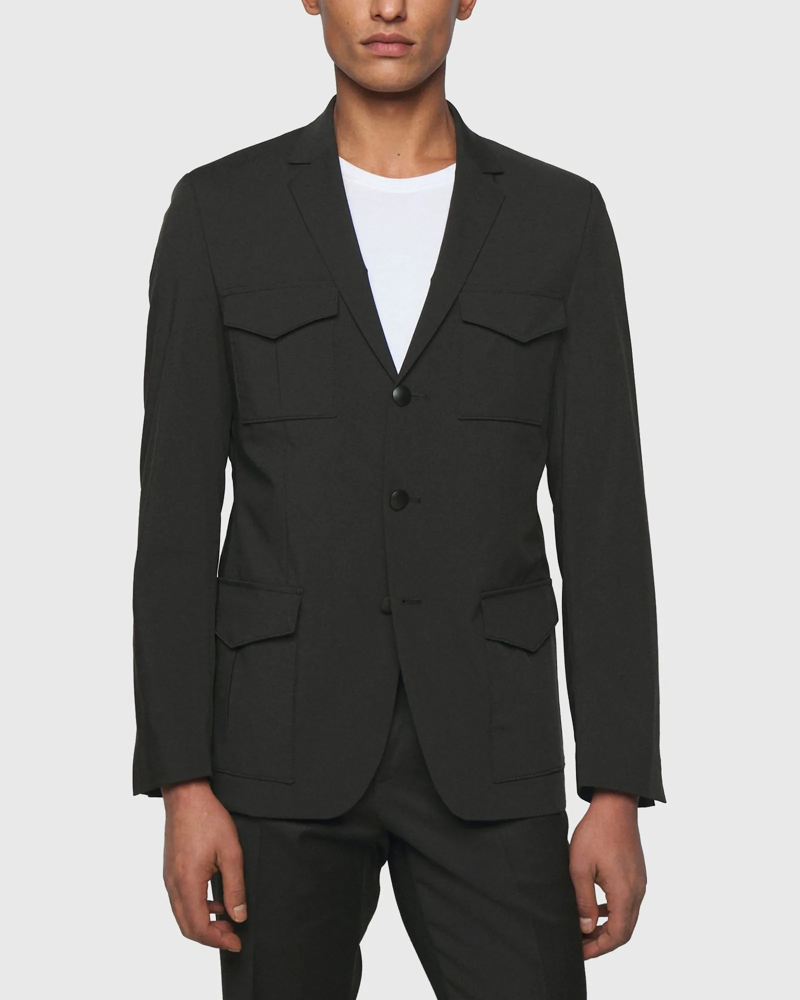 KARL LAGERFELD BLACK 155234-MILITARY JACKET