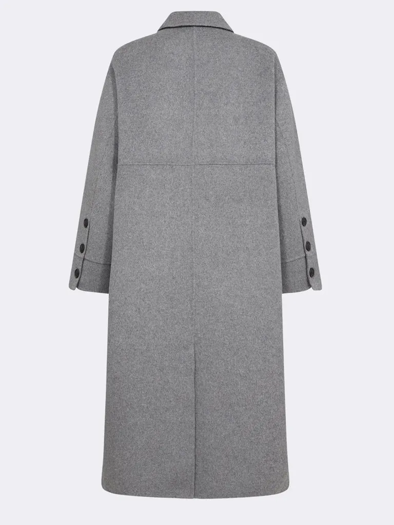 Levete Room Owa OS Military Coat in Grey