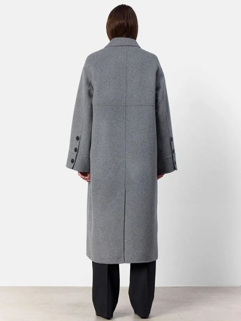 Levete Room Owa OS Military Coat in Grey