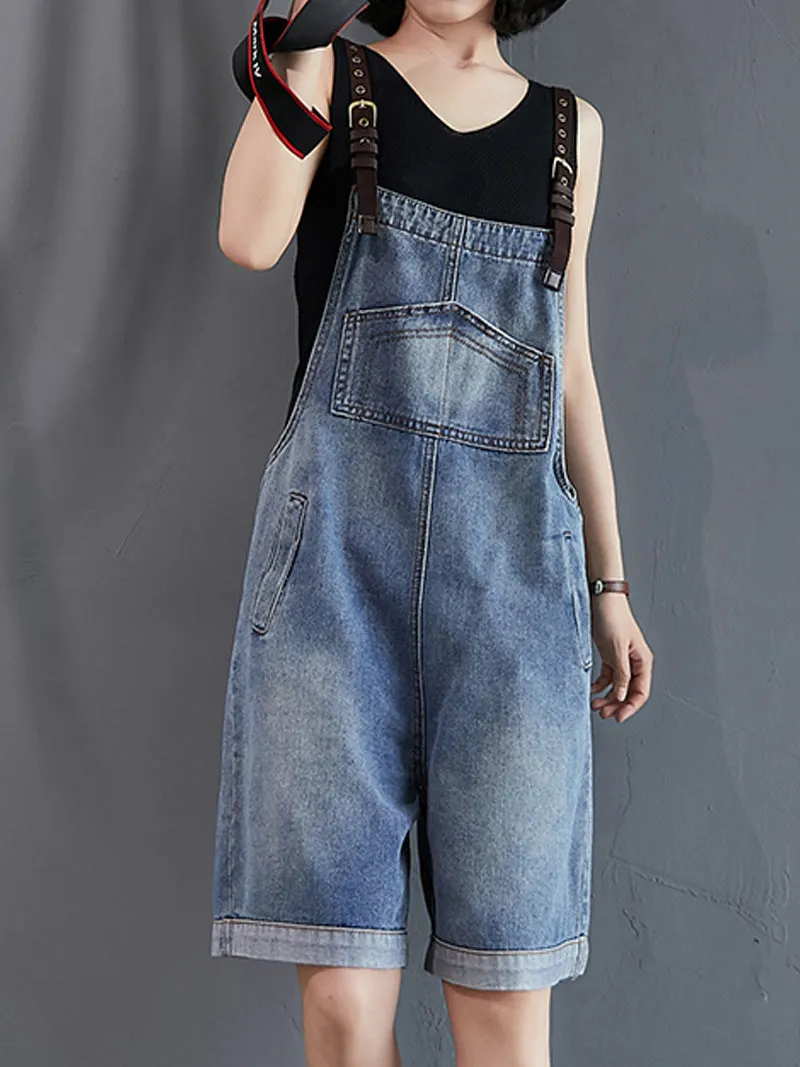 Like A Wind Short Overall Dungaree