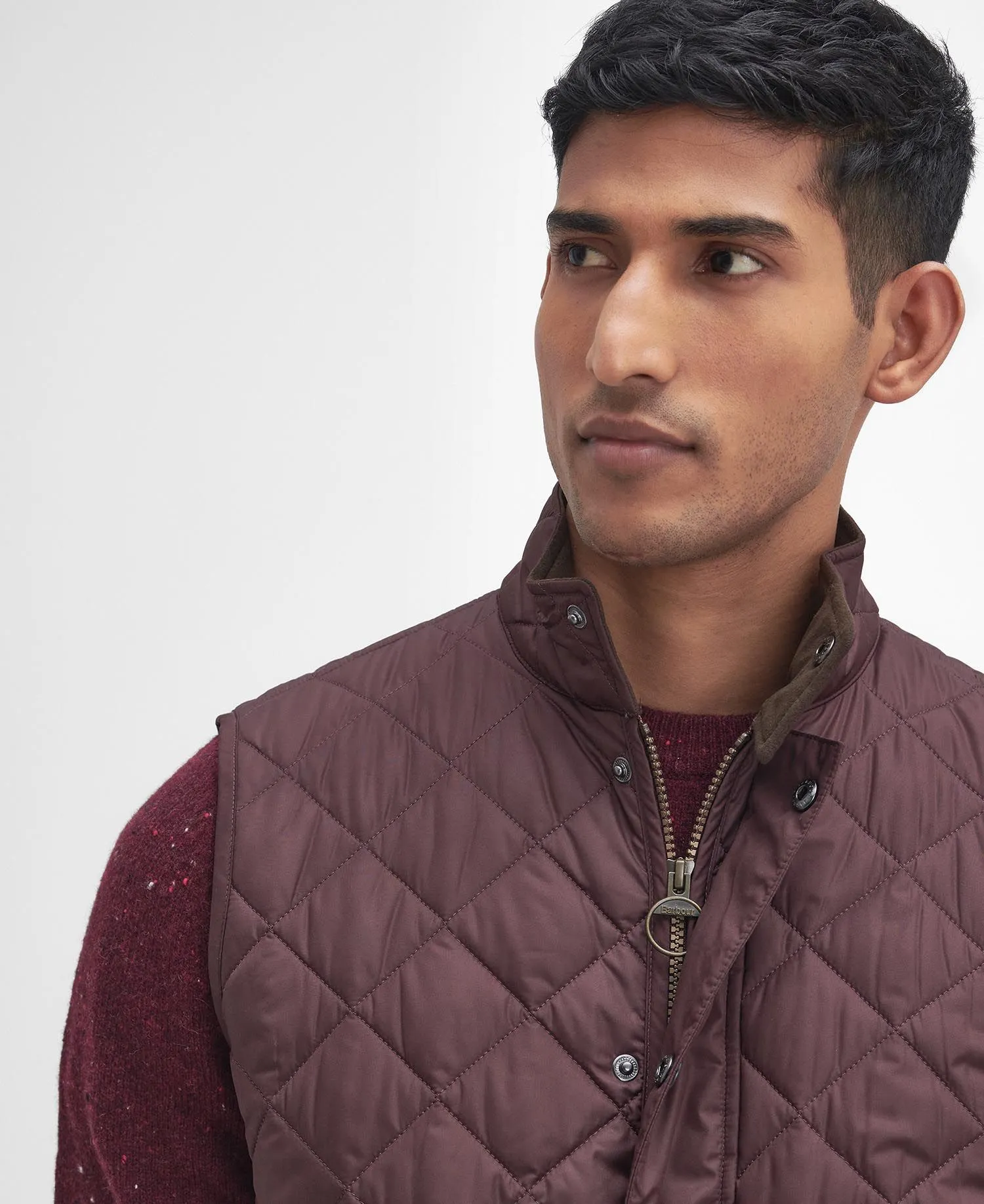 Lowerdale Gilet in Winter Blackberry by Barbour