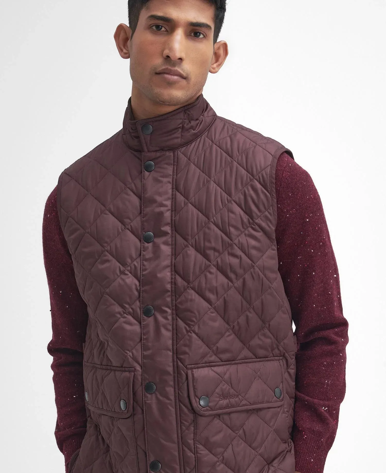 Lowerdale Gilet in Winter Blackberry by Barbour