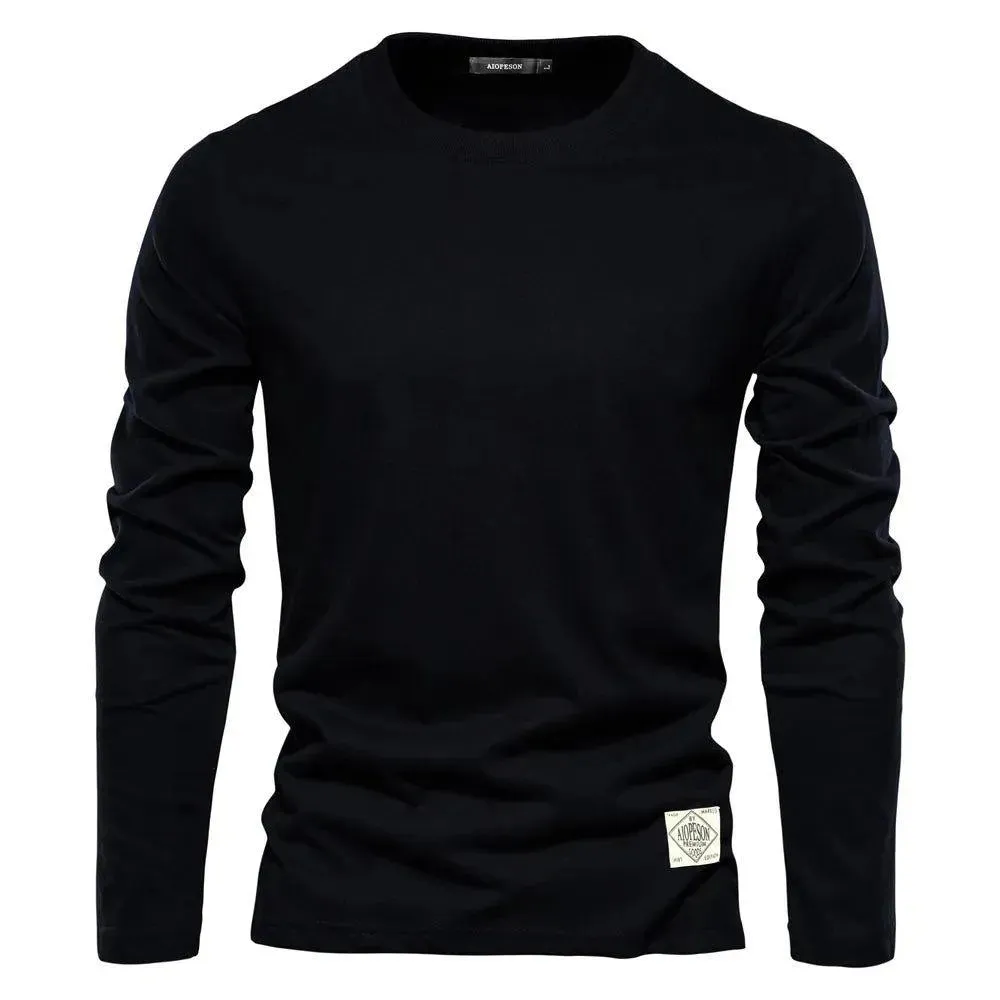 Luxurious 100% Cotton Long Sleeve Tee