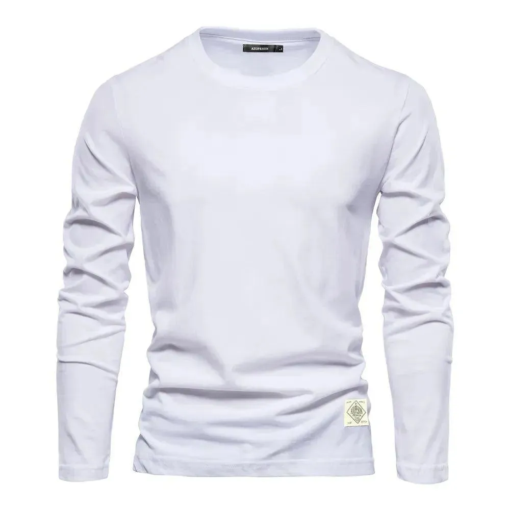 Luxurious 100% Cotton Long Sleeve Tee