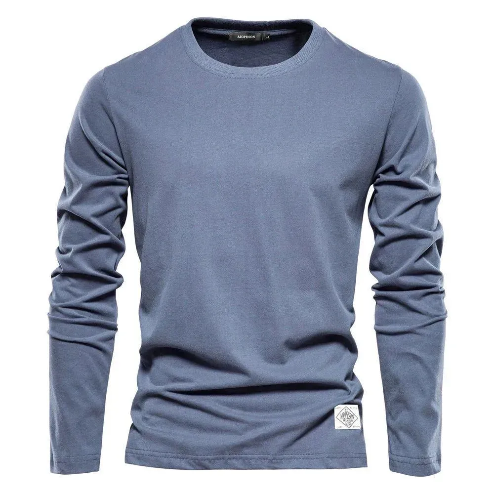 Luxurious 100% Cotton Long Sleeve Tee