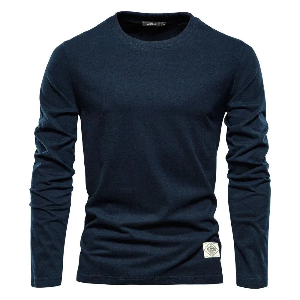 Luxurious 100% Cotton Long Sleeve Tee