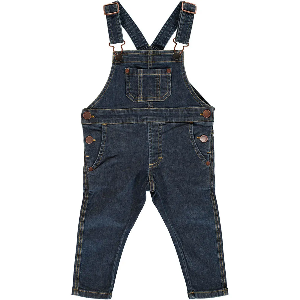 Maxomorra Medium Dark Wash Denim Dungarees