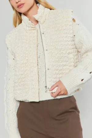 Maye Quilted Cropped Vest