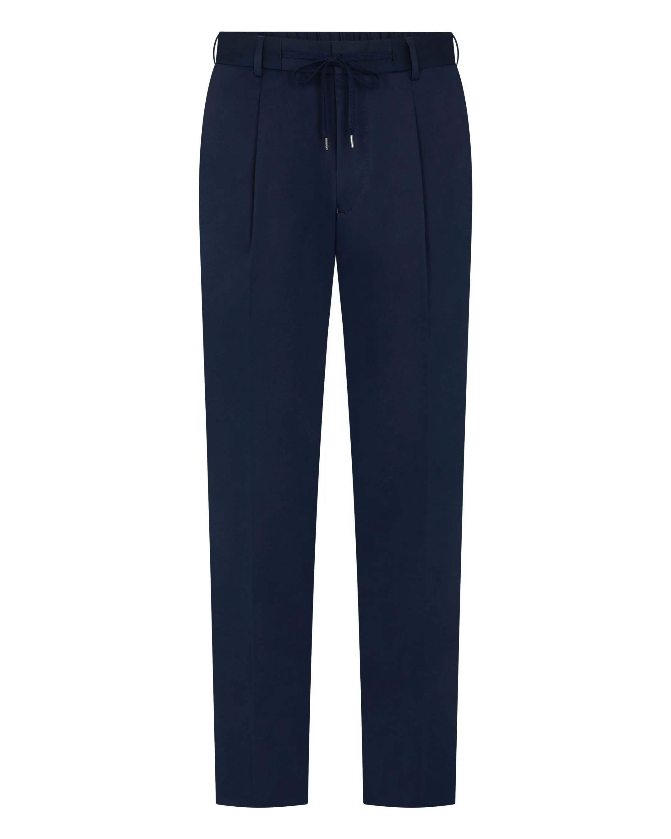 Men's Sorrento Cotton Cashmere Drawstring Pants Navy Blue