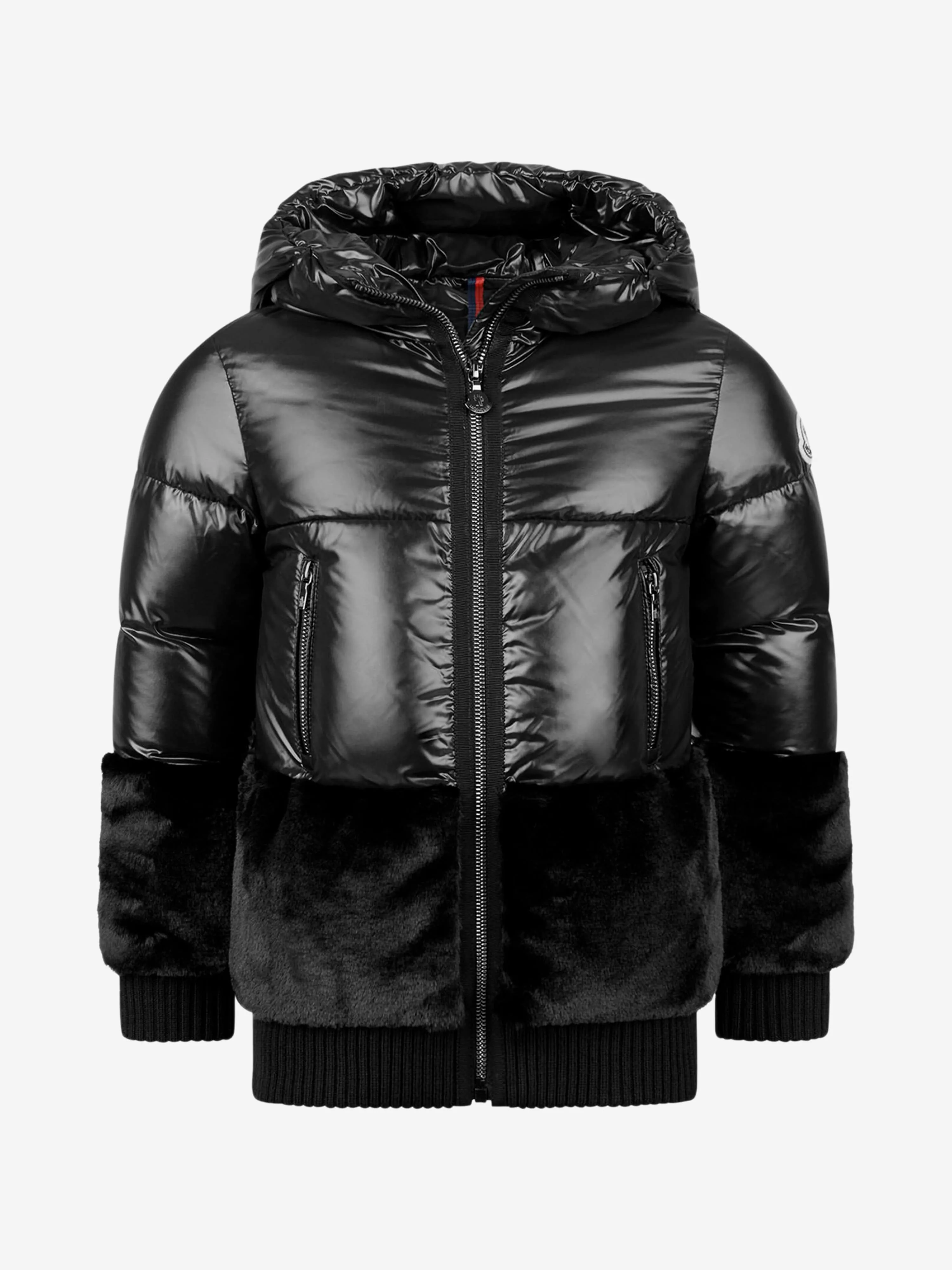 Moncler Enfant Moncler Girls Down Padded Logo Jacket