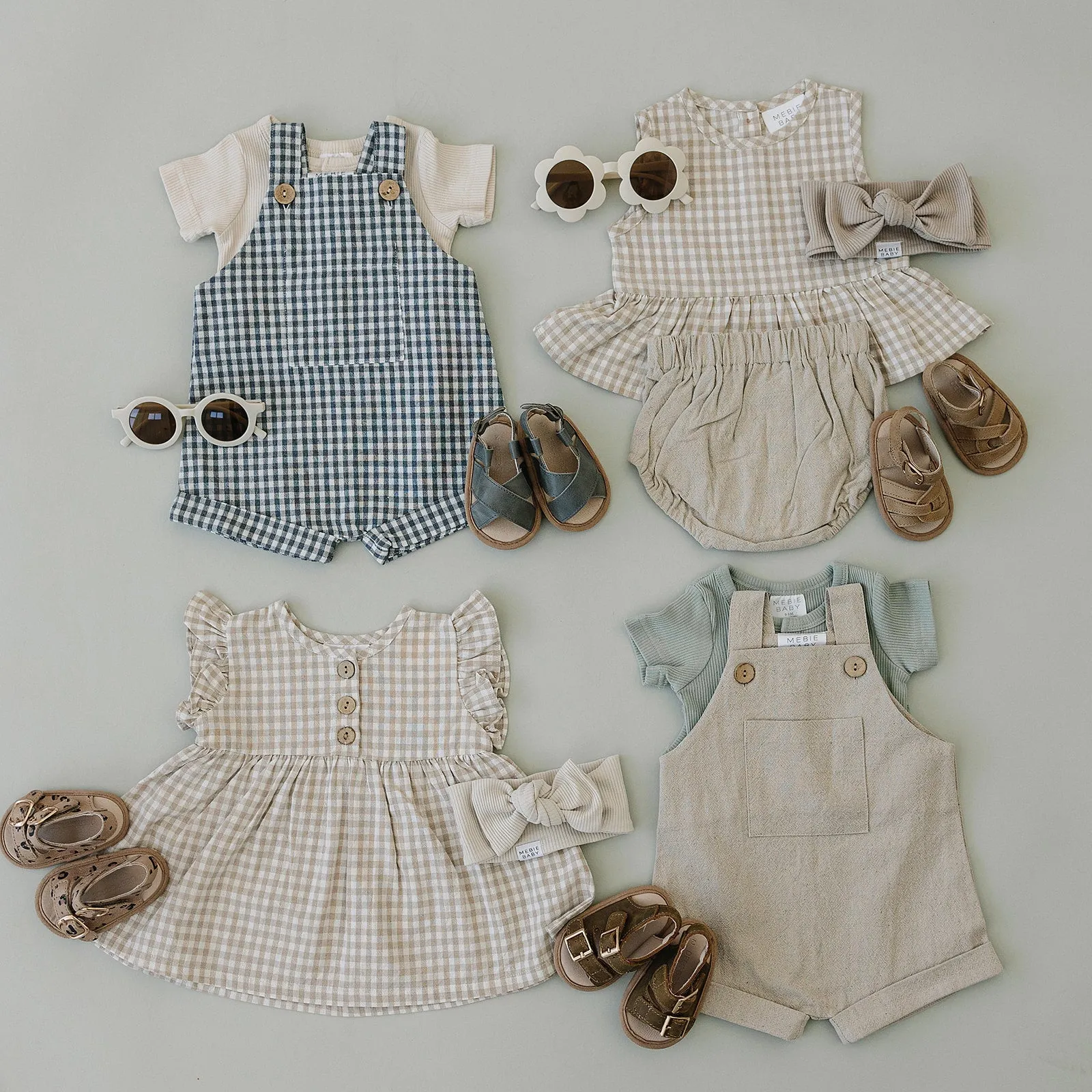 Oatmeal Linen Overalls