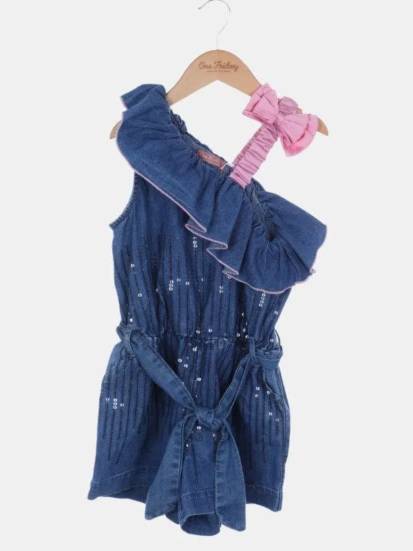 One Friday Blue Denim Jumpsuit