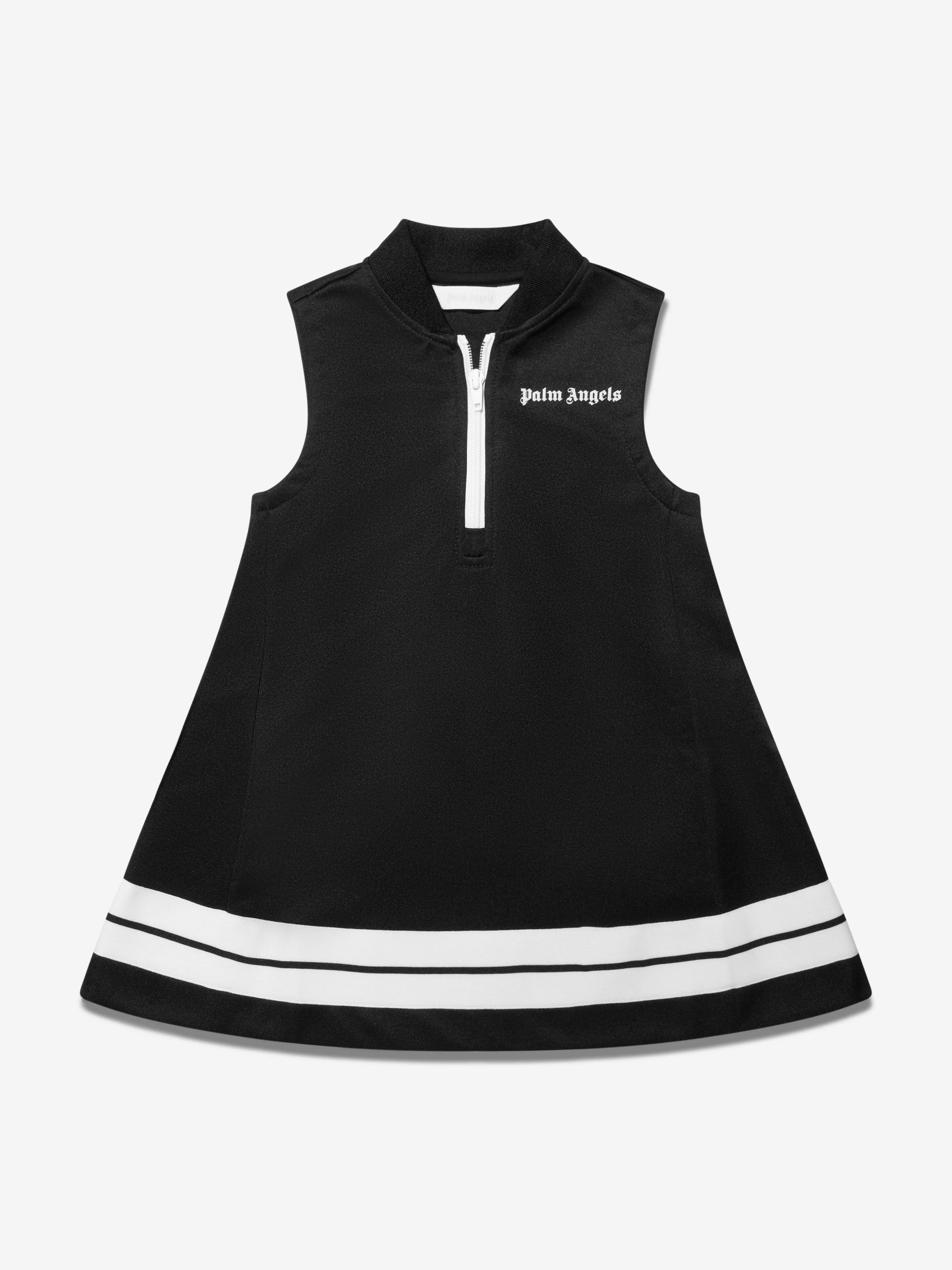 Palm Angels Girls Track Dress in Black