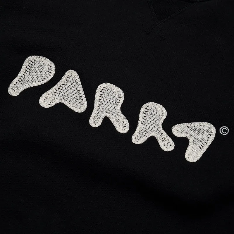 Parra Blob Logo Crewneck Sweatshirt - Washed Black