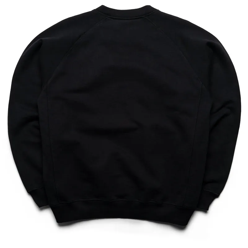 Parra Blob Logo Crewneck Sweatshirt - Washed Black