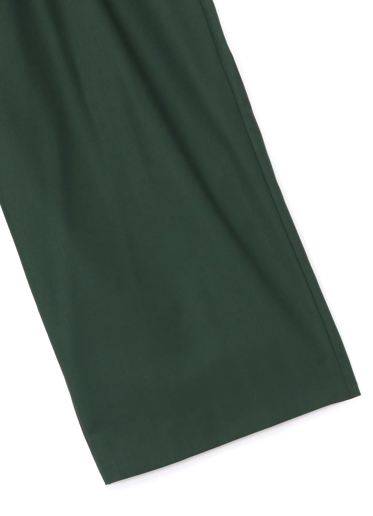 PE/RY CLEAR TWILL 2-TUCK WIDE STRAIGHT PANTS