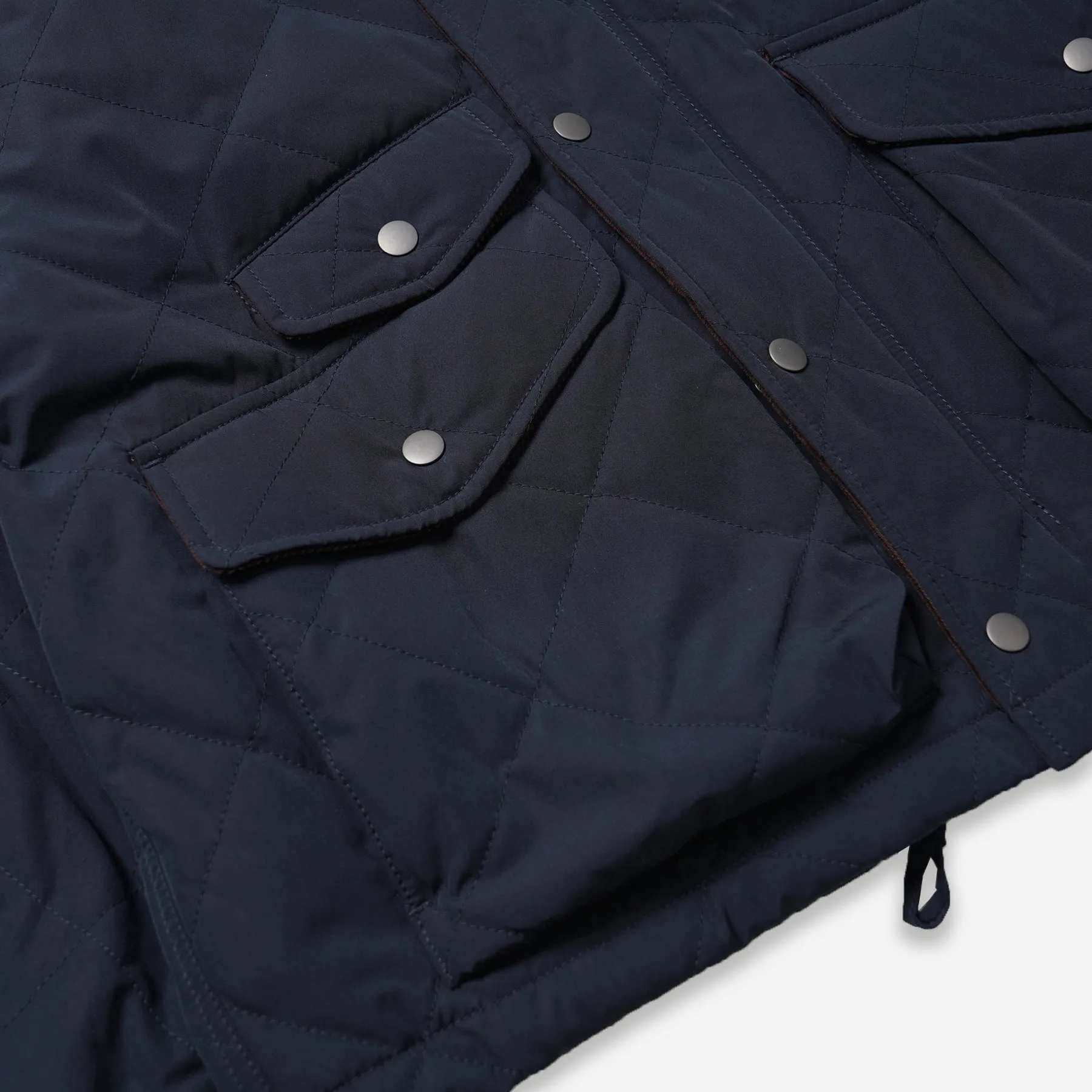 QUILTED HERITAGE HUNTING JACKET - NAVY