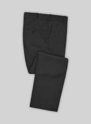 Scabal Cosmopolitan Charcoal Wool Pants