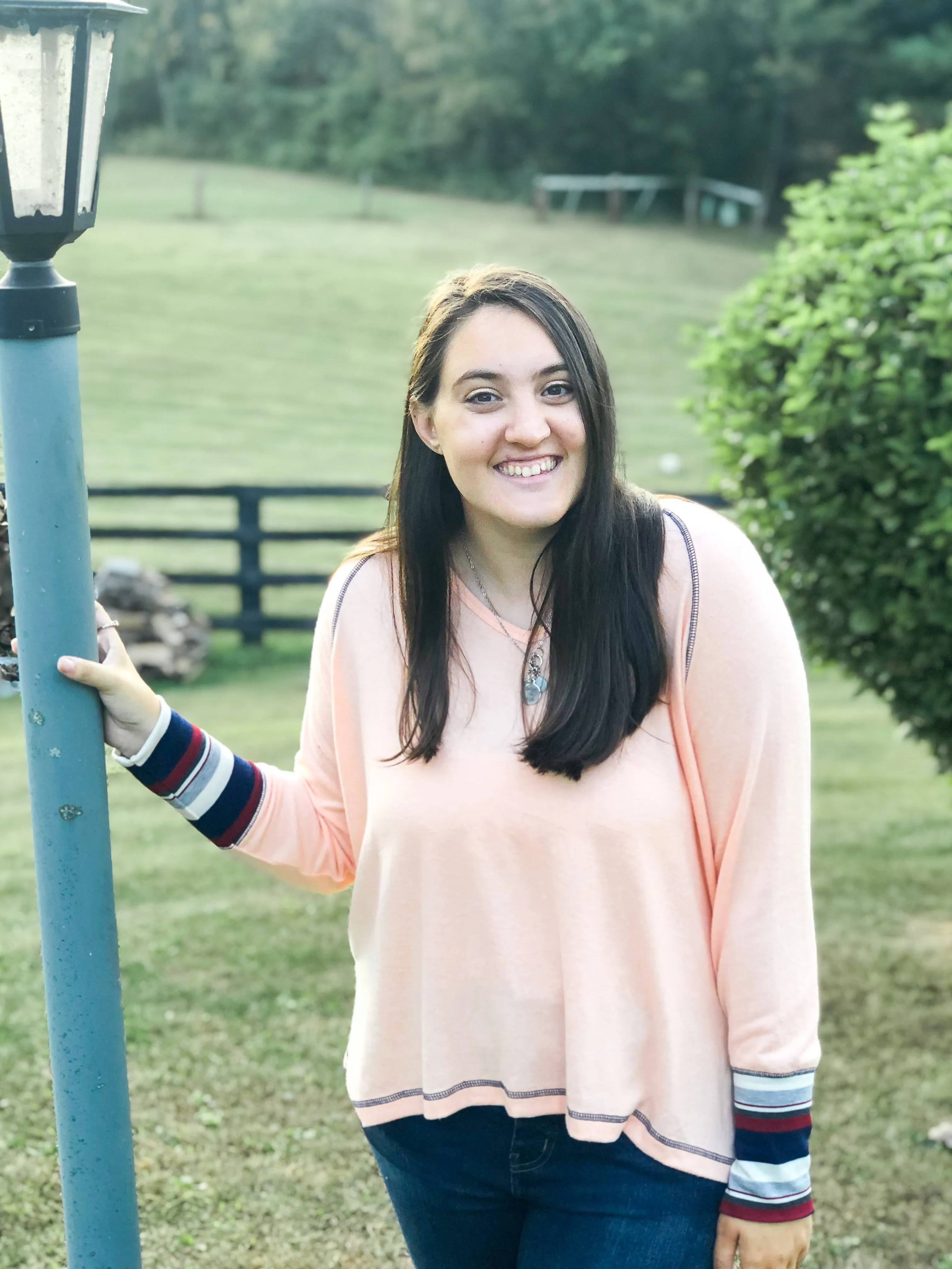 Soft and Sweet Knit Top: Peach