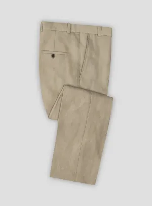 Solbiati Art Du Lin Beige Linen Pants