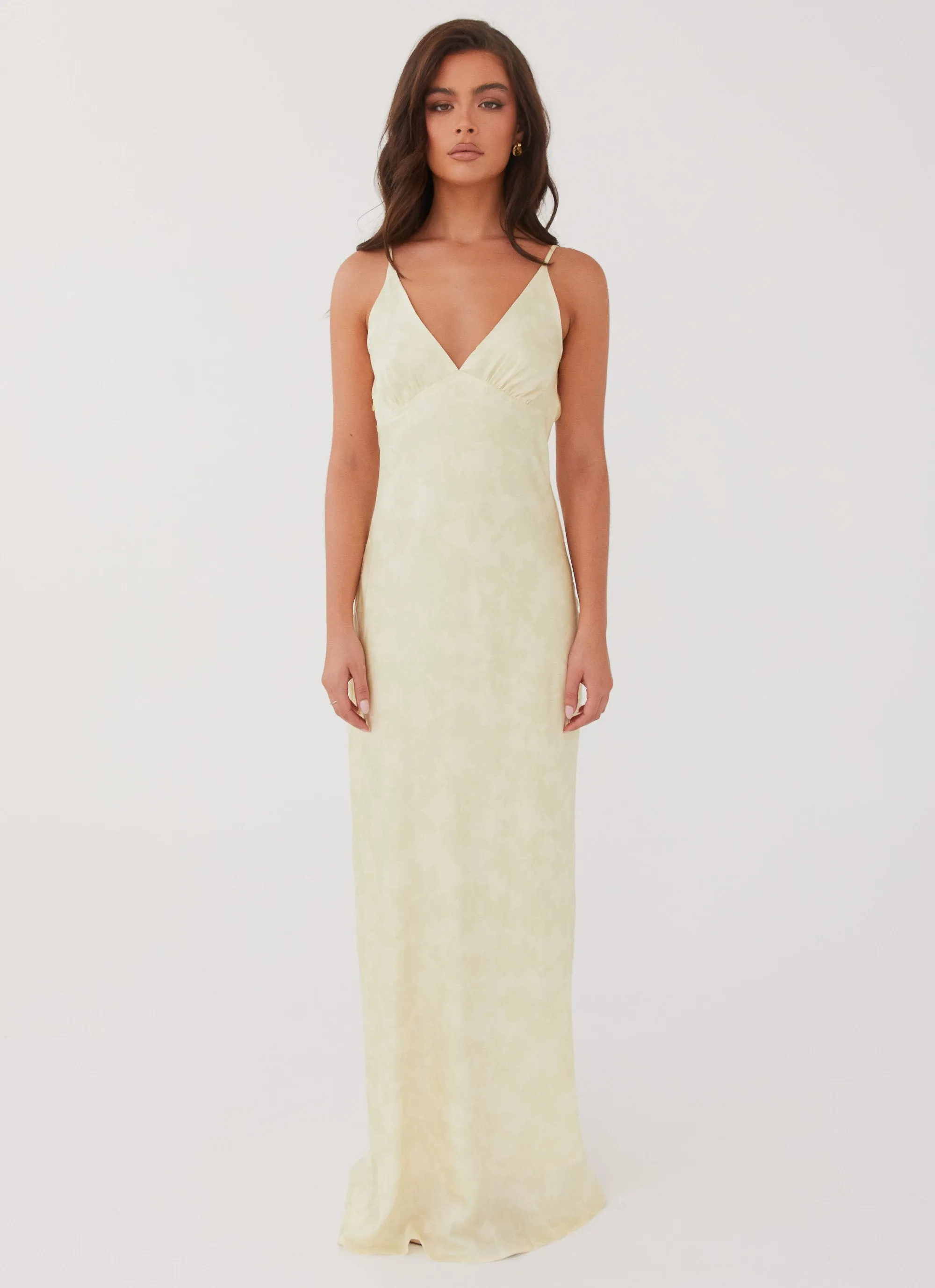 Sorrento Sun Maxi Dress - Yellow Floral