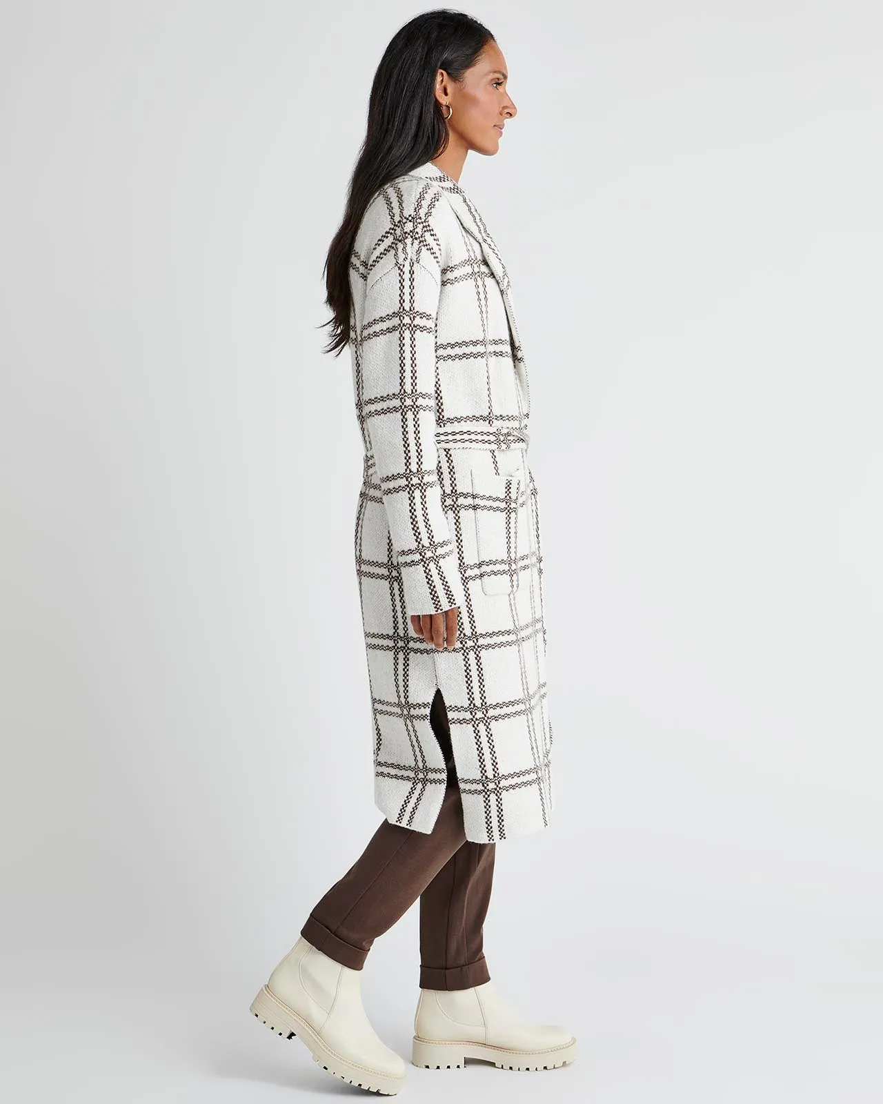 Splendid x Cella Jane Plaid Coatigan