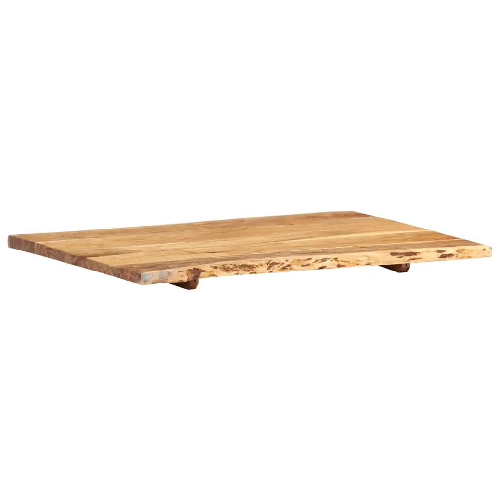 Table Top Solid Acacia Wood 80x(50-60)x2.5 cm