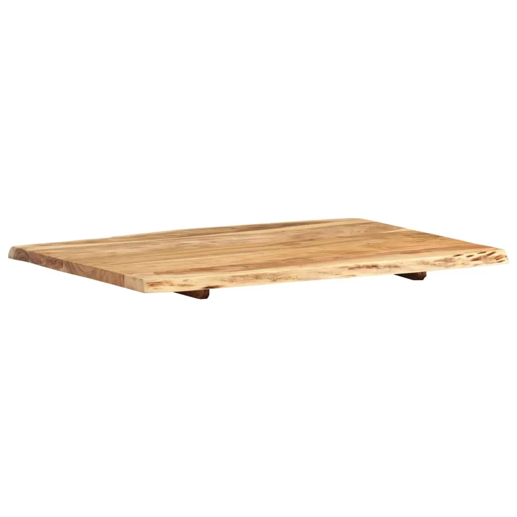 Table Top Solid Acacia Wood 80x(50-60)x2.5 cm