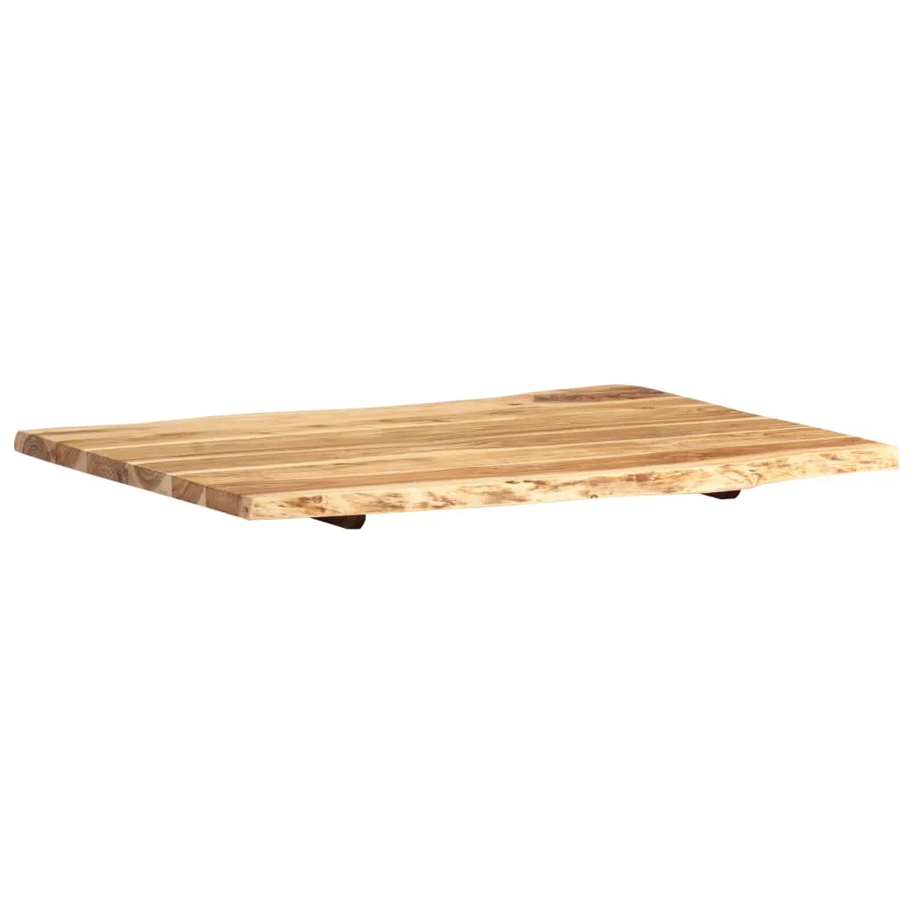 Table Top Solid Acacia Wood 80x(50-60)x2.5 cm