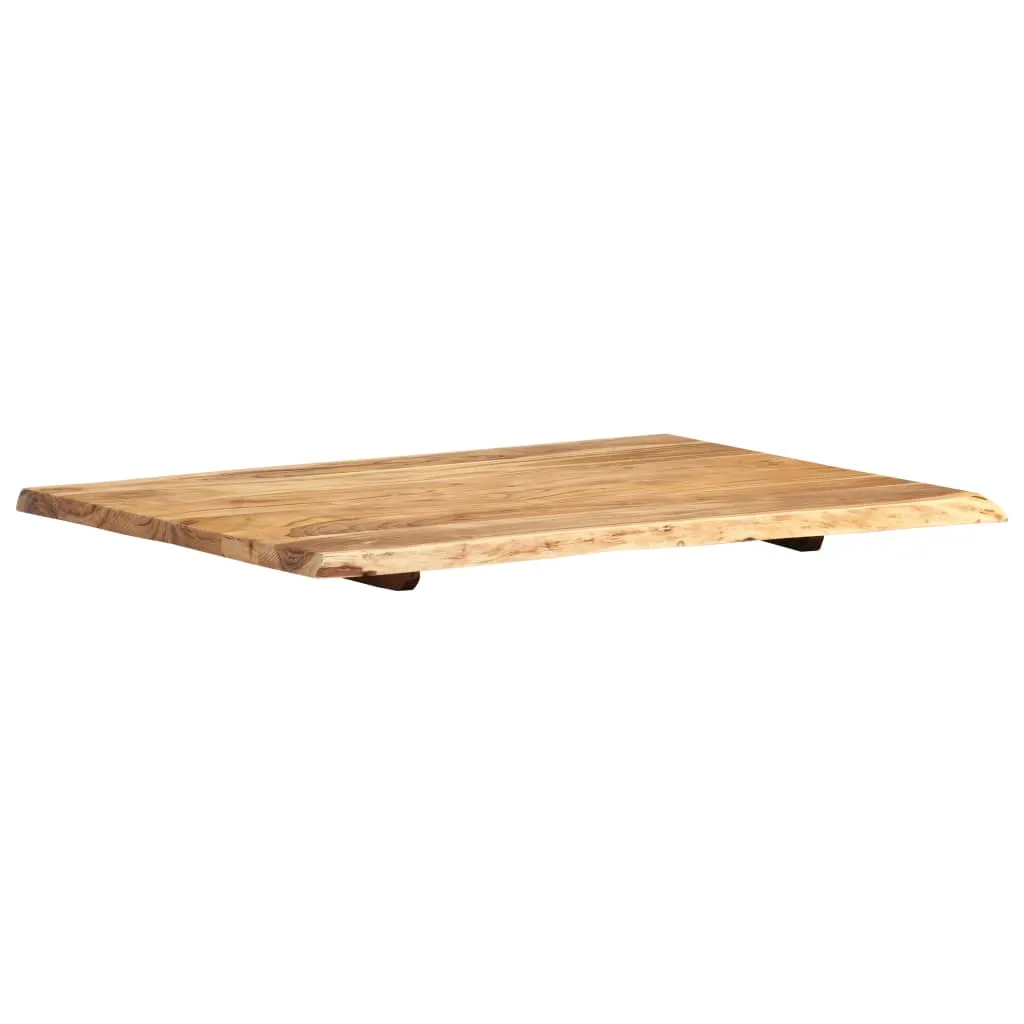 Table Top Solid Acacia Wood 80x(50-60)x2.5 cm