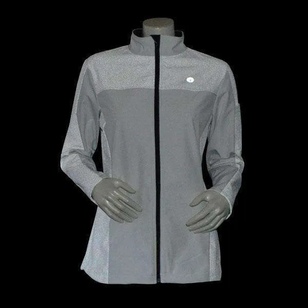 Tahoe Women's Performance Softshell Fleece Reflective Jacket in White