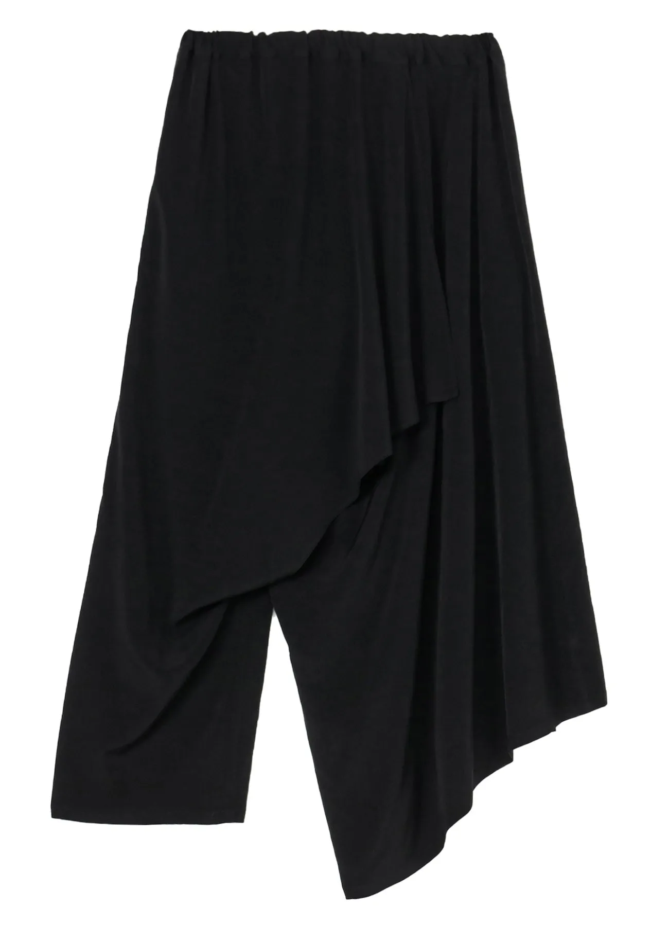 TA/PE CREPE DE CHINE GATHERED WRAP PANTS